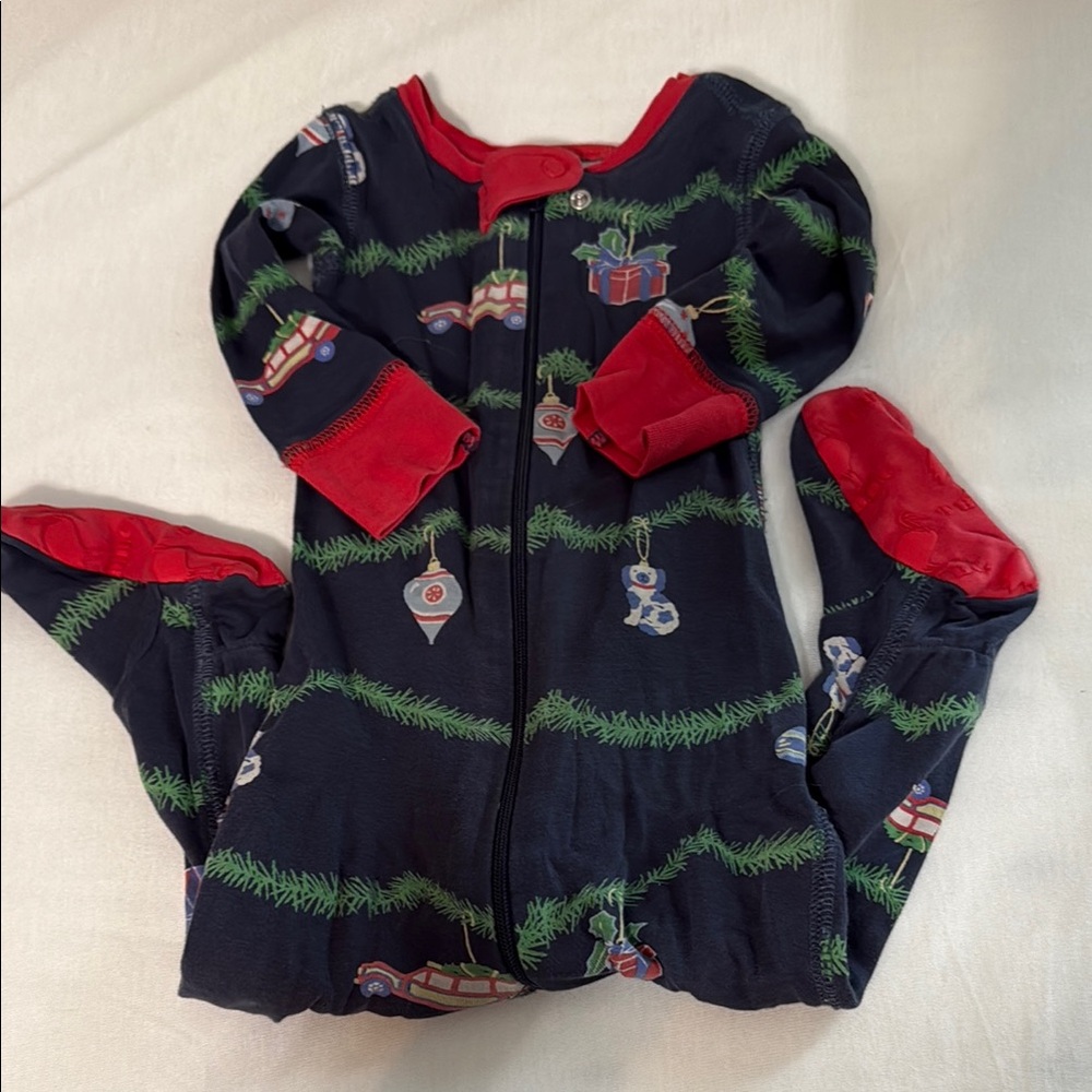 The Beaufort Bonnet Company Red and Blue Footies Pajamas 6-12 months
